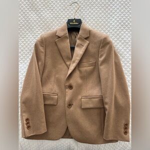 Boys size 8 Brooks Brothers Camel Hair Blazer with Button Accents